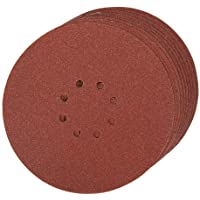 Silverline 274762 - Discos de lija perforados autoadherentes 225 mm- 10 pzas (Grano 60)